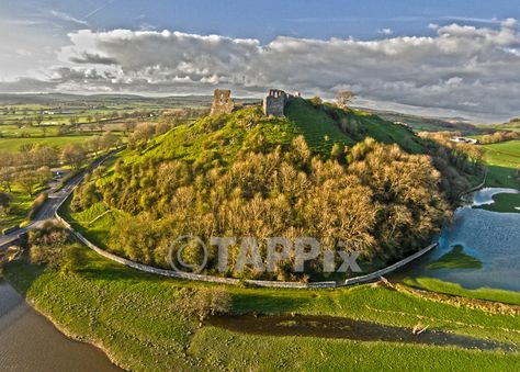 Dryslwyn Castle Dryslwyn Castle, West Wales, Birds Eye View, Birds Eye, Wales, Golf Courses, Castle, Birds