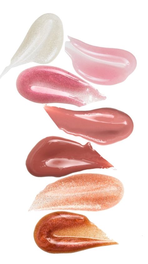 lipgloss texture Brand Aesthetics, Makeup Aesthetics, Lipgloss Swatches, Eyeshadow Swatches, Lipstick Liner, Matte Nude Lipstick, Lip Liner Set, Matte Lipstick Set, Shine Lip Gloss