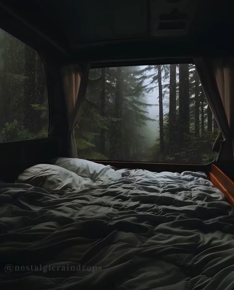 Car Sleepover, Rainy View, Sleep Playlist, Construction Clothing, Rain Sleep, Cozy Rainy Day, Nostalgic Aesthetic, Chill Zone, Cabin In The Mountains