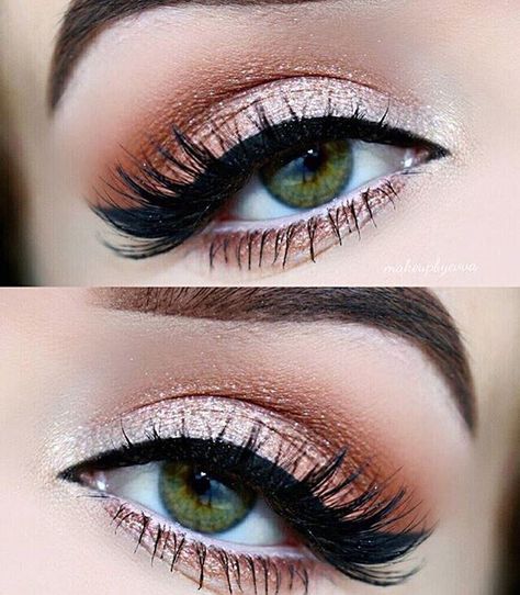 Cool Eyeshadow Ideas #Beauty #Trusper #Tip Make Up Mata, Koleksi Makeup, Makeup Cantik, Neutral Eye Makeup, Red Eye Makeup, Makeup Looks For Green Eyes, Wedding Hairstyles And Makeup, Pretty Eye Makeup, Orange Makeup