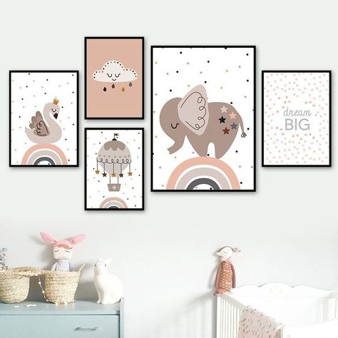 Unique Printable Wall Art Designs for Your Home or Office Cartoon Posters, Art Canvas Painting, Childrens Room Decor, Elephant Print, Animated Cartoons, Scented Soy Candles, Canvas Art Painting, Plush Blanket, Childrens Room