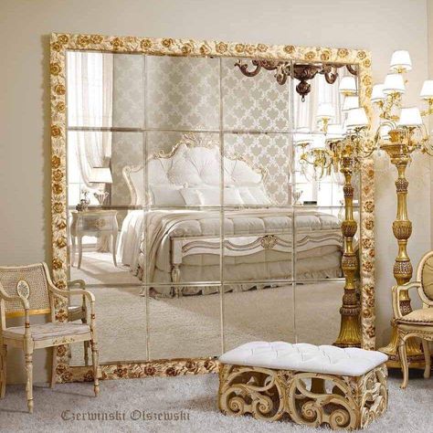 Lighted Wall Mirror, Wall Mirrors Set, Mirror Wall Living Room, Big Mirror, Dekorasi Kamar Tidur, Living Room Mirrors, Mirror Interior, Mirrored Furniture, Large Mirror