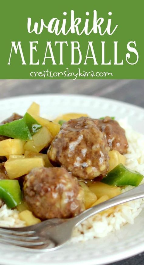 Breakfast Casserole No Meat, Meatballs Sweet And Sour, Waikiki Meatballs, Sweet And Sour Meatballs, Tasty Meatballs, Sunday Dinner Recipes, No Meat, Favorite Recipes Dinner, Meatballs Recipe