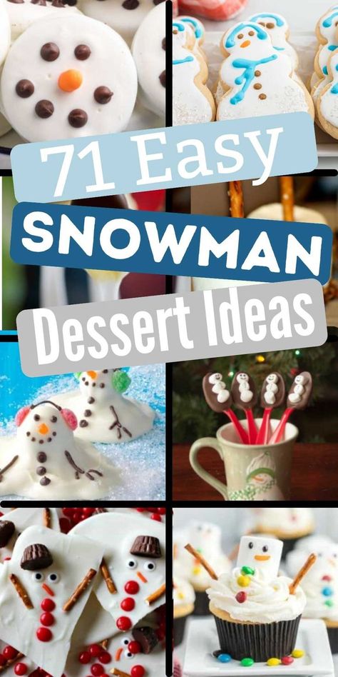 Frosty The Snowman Movie, Snowman Dessert Ideas, Snowman Desserts, The Snowman Movie, Homemade Snowman, Snowman Recipes, Snowman Cake Pops, Chocolate Toppers, Melted Snowman Cookies