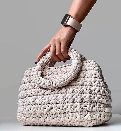 Crochet Clutch Pattern, Crochet Bag Pattern Tote, Bucket Bag Pattern, Shoping Bag, Crochet Purse Pattern Free, Free Crochet Bag, Crochet T Shirts, Crochet Handbag, Crochet Shoulder Bag