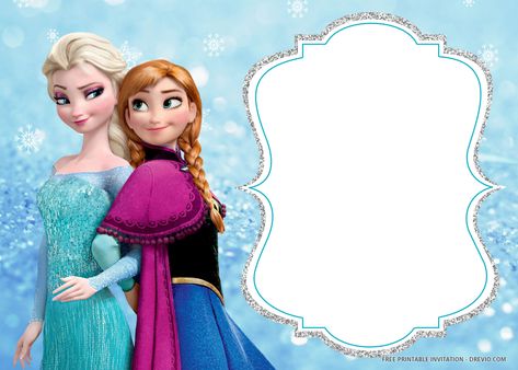 Free Printable Frozen Birthday Invitation Templates Free Frozen Invitations, Frozen Birthday Cards, Disney Frozen Invitations, Elsa Invitation, Frozen Party Invitations, Frozen Birthday Party Invites, Birthday Card Template Free, Birthday Party Invitations Free, Frozen Invitations