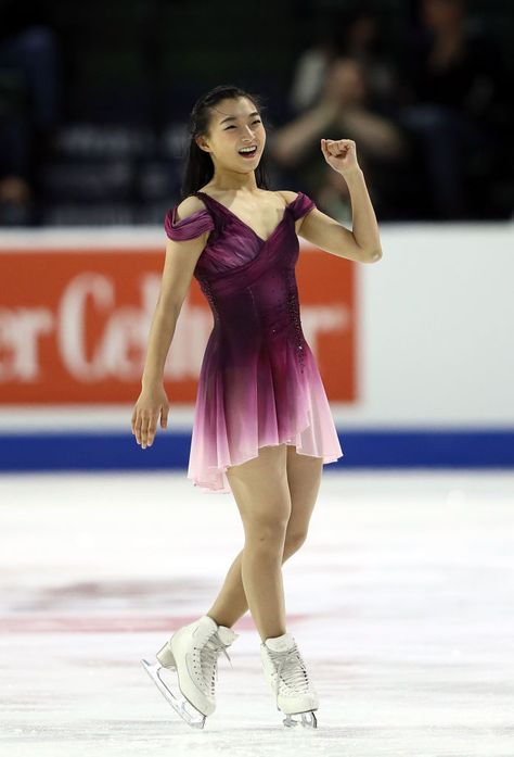 Skating Clothes, Kaori Sakamoto, Competition Skating Dress, Everett Washington, Ice Skating Costumes, Skating Costume, Figure Skating Competition Dresses, Figure Skating Outfits, Ice Skating Outfit