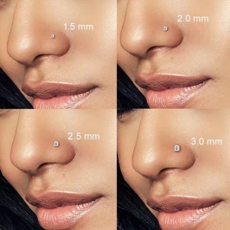 Small Nose Piercing, Nose Stud Sizes, Titanium Nose Stud, Nose Stud Piercing, Unique Nose Rings, Tiny Nose Studs, Wide Nose, Nose Rings Studs, Nose Piercing Stud