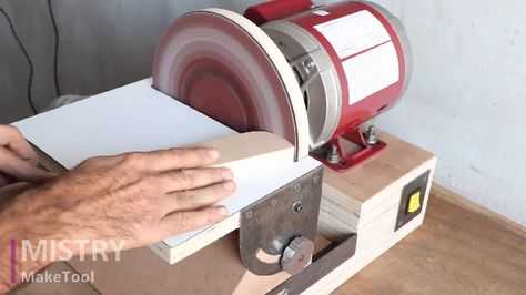 HOW TO MAKE 9 INCH DISC SANDER MACHINE | Mistry MakeTool