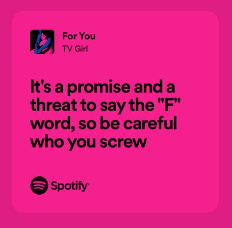 spotify lyric TV girl ‘who really cares’ for you poster print Tv Girl Lyrics, Tv Girl Who Really Cares, Who Really Cares, Tv Girl, Yandere Simulator, Tv Girls, Just Lyrics, Song Quotes, Girl Wallpaper