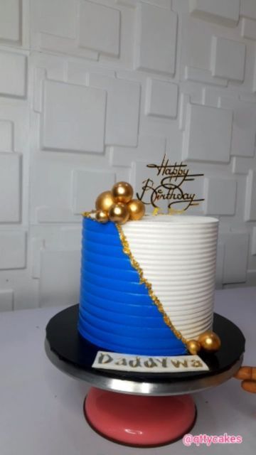 Royal Blue Cakes For Men, Blue And White Cake For Men, Blue Cakes For Men, Birthday Cakes For Men Unique, Blue Cake Ideas For Men, Unique Cake Designs For Men, Cake Designs Birthday For Men, Modern Birthday Cakes For Men, Royal Blue Cake