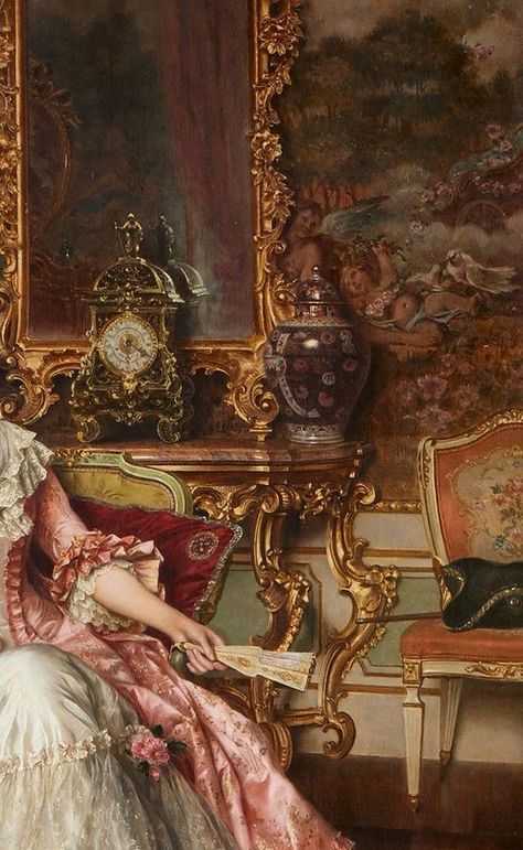 #oilpaintings #painting #artist #art #artistofinstagram #oilpaintings #painting #artist #art #creative #aesthetic The Rennaisance, Beautiful Old Paintings, Rainessance Aesthetic, Rainessance Painting, Classic Paintings Romantic, 1700s Art, Rococo Paintings, 1800s Art, Rococo Architecture