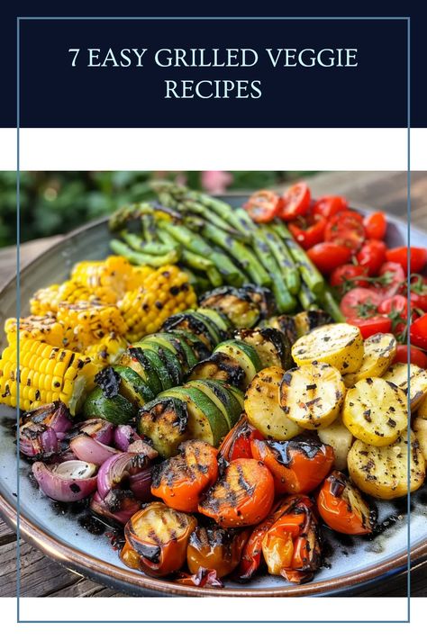 Looking for a fresh, tasty way to enjoy grilled veggies? Check out these 7 easy-to-follow grilled vegetable recipes that make the perfect side dish or main meal option! From seasoned zucchini to colorful bell peppers, these grilled veggie platters are healthy and bursting with flavor. Ideal for summer barbecues, this collection of grill recipes will impress your friends and family while keeping things light and nutritious. Get cooking and enjoy a deliciously healthy meal today! Grilled Foil Packets Veggies, Best Grilled Vegetable Recipes, How To Grill Veggies On The Grill, Grill Veggies On Grill, Veggies On Grill, Grilled Vegetables Oven, Grilled Veggies On The Grill, Seasoned Zucchini, Grilled Veggies Recipes