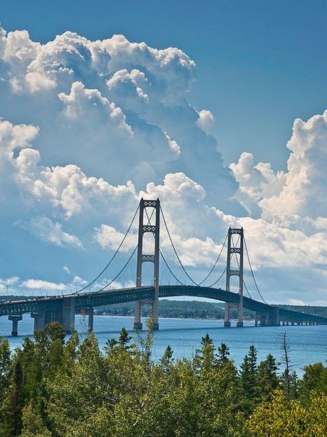 Mackinac Bridge, Michigan Mackinaw Bridge, Michigan Girl, Mackinaw City, Mackinac Bridge, Michigan Travel, The Mitten, Mackinac Island, Pure Michigan, Northern Michigan