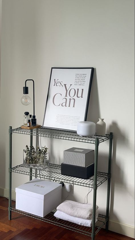 Ikea Rack Shelf, Ikea Omar Shelf, Ikea Omar Hack, Medal Shelf, Omar Ikea, Closet Ideas For Small Spaces Bedroom, Ikea Omar, Ikea Inspiration, Ikea Decor