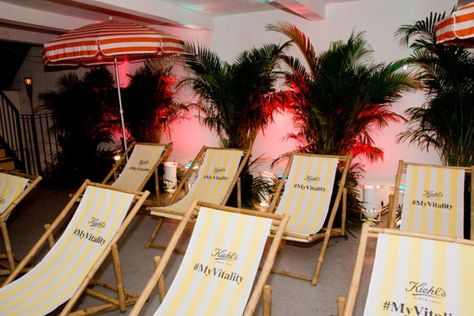 Trees Photo, Pool Floaties, Beach Events, Event Hall, Beach Lounge, Downtown Manhattan, Experiential Marketing, Event Branding, Event Activities