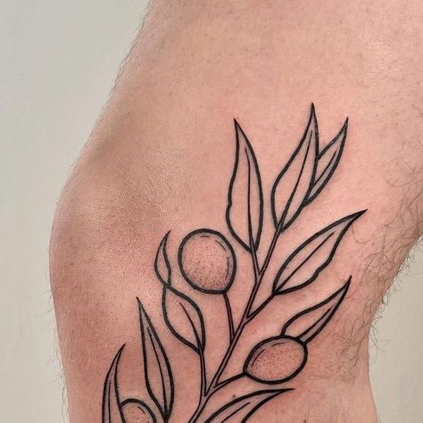 Olive Branch Tattoo, Knee Tattoo, Olive Branch, Tatting, Body Art, Tattoos, Pins, On Instagram, Instagram