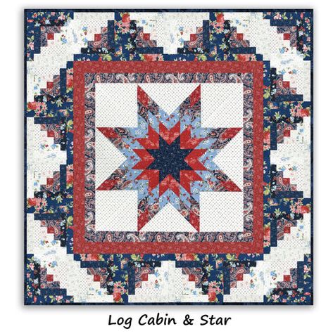 Free Pattern Downloads – Jordan Fabrics Jordan Quilts, Log Cabin Star Quilt, Free Quilt Patterns Printables, Jordan Fabrics, Star Patchwork, Beginner Quilting, Log Cabin Blocks, Quilt Books, Free Pattern Download