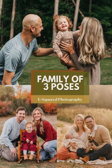 Family poses Pose Ideas For 3 People, Family Of 3 Poses, Family Of 3 Photo Ideas, Toddler Poses, Family Of 3, Family Photoshoot, Family Session, Pose Ideas, Family Photographer