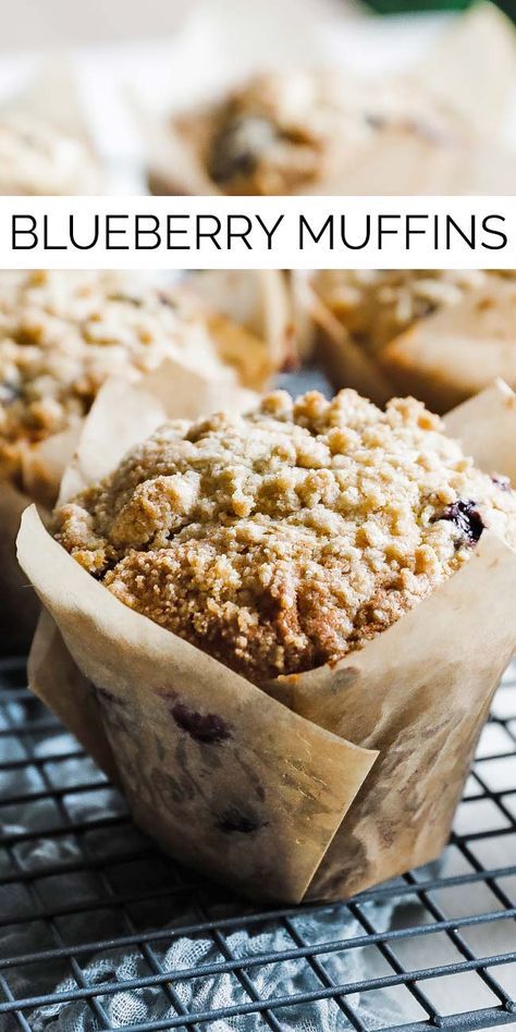 Easy Lemon Blueberry Muffins, Blueberry Muffins From Scratch, Blueberry Coffee Cake Muffins, Blueberry Crumb Muffins, Fresh Blueberry Muffins, Homemade Blueberry Muffins, Crumb Muffins, Blueberry Coffee, Blueberry Coffee Cake