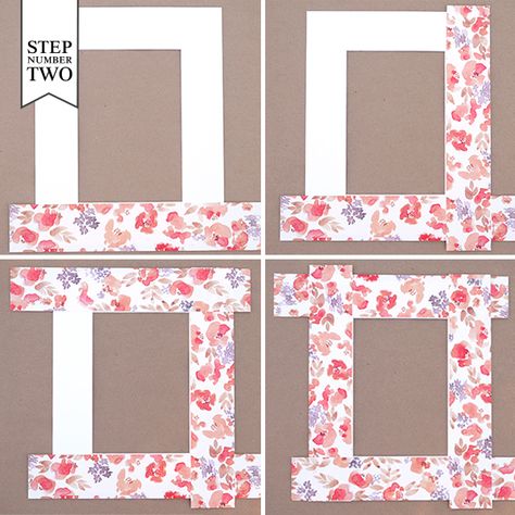 DIY Tutorial: Patterned Photo Mats Frame Matting Diy, Picture Frame Mat, Picture Frame Crafts, Wedding Concept, Diy Photo Frames, Matting Pictures, Diy Picture Frames, Crafty Mama, Paper Photo