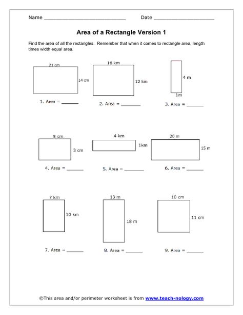 7th grade area and perimeter worksheets | Standards Met: Geometric Shapes and Area. Area Of Rectangle, Highest Common Factor, Ratio And Proportion Worksheet, Area Of A Rectangle, Area And Perimeter Worksheets, Finding Area, Area Worksheets, Homework Area, Perimeter And Area