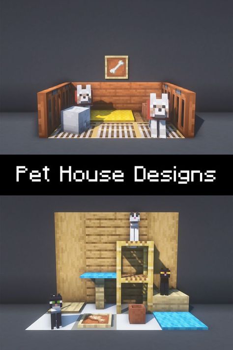 Cat Area Minecraft, Minecraft House Room Ideas, Minecraft Decor Ideas Interior Design Living Room, Minecraft Pet House Ideas, Minecraft Cat Bed Ideas, Minecraft Survival Kitchen Ideas, Small Bedroom Ideas Minecraft, Cat Room Ideas Minecraft, Minecraft Layout Houses