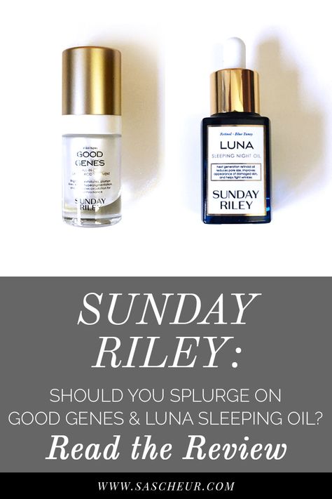 I’ve been coveting the Sunday Riley range for a while now. I’m always a little… Sunday Riley Luna, Sunday Riley Good Genes, Budget Beauty, Sunday Riley, Good Genes, Youthful Skin, Oils For Skin, Skincare Products, I Tried