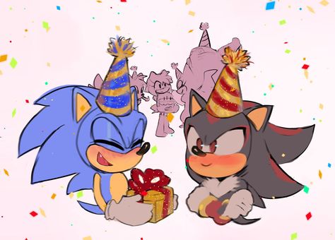 Hedgehog Birthday, Happy Late Birthday, Sonic Birthday, Late Birthday, Blue Hedgehog, Sonic Franchise, Sonic And Shadow, Sonic Fan Art, Amy Rose