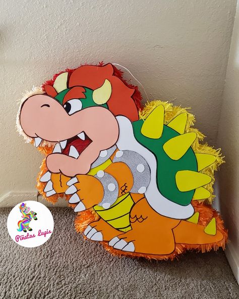 Bowser Pinata, Diy Dye, Super Mario Birthday Party, Mario Birthday Party, Super Mario Birthday, Mario Birthday, Mario Bros, 5th Birthday, Peaches