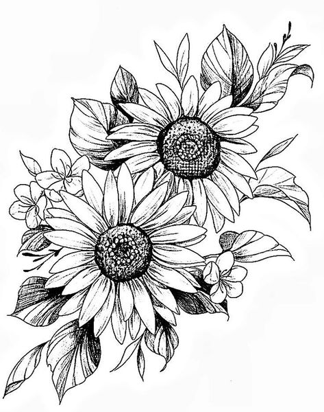 Sunflower Tattoo Stencil, Sunflower Mandala Tattoo, Border Tattoo, Bicep Tattoo Women, Hip Tattoo Designs, Butterfly Tattoo Stencil, Mangas Tattoo, Gothic Tattoos, Sunflower Tattoo Sleeve