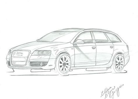 Audi Audi A4 Drawing, Audi Drawing, Audi Rs6 C7, Audi Wagon, Audi A6 Avant, A6 Avant, Wagon Cars, Family Drawing, Audi Rs6