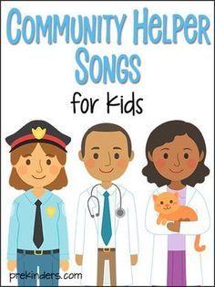 Community Helper Songs, Prek Community Helpers, Community Helpers Lesson Plan, Community Helpers Week, Preschool Community Helpers Theme, Community Helpers Activity, Community Helpers Preschool Crafts, Community Helper Lesson, Community Helpers Kindergarten