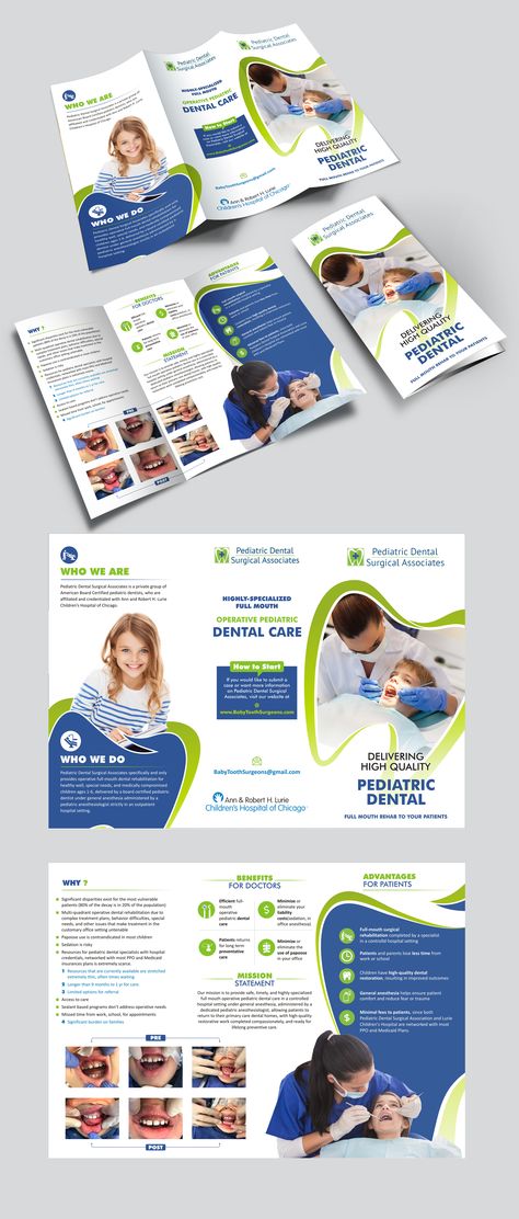 Dental Pamphlet Design, Dental Clinic Brochure, Dental Brochure Design, Dental Clinic Ads, Dental Brochure, Clinic Brochure, Pediatric Dentistry Office, Healthcare Poster, Dentist Poster