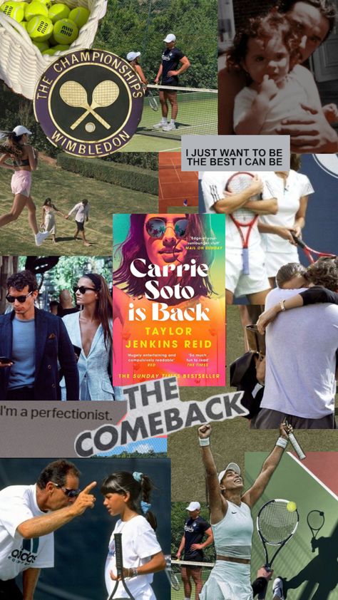 Carrie Soto Is Back, Back Aesthetic, Tennis Tips, Wimbledon, Carry On, Tennis, I Can, Reading, Books