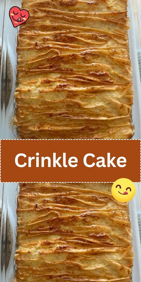 Discover the joy of Crinkle Cake, where every slice is a delightful mix of texture and taste. Perfect for your next get-together! Pioneer Woman Crinkle Cake, Crinkle Cake Pioneer Woman, 12 Tomatoes Crinkle Cake, Crinkle Cake Recipe, Crinkle Cake 12 Tomatoes, Cake Mix Bars Pioneer Woman, Crinkle Pie Recipes, Crinkle Cake Phyllo, Pioneer Woman Desserts