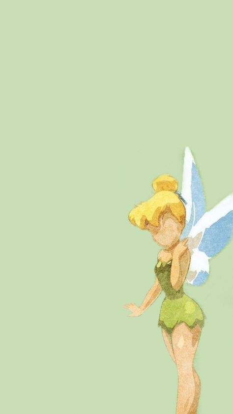 Tinkerbell Background Fairy Birthday, Tinkerbell Wallpaper Backgrounds, Green Disney Wallpaper, Tinkerbell Wallpaper Aesthetic, Tinkerbell Background, Tinkerbell Painting, Tinker Bell Wallpaper, Tinkerbell Aesthetic, Peter Pan Wallpaper