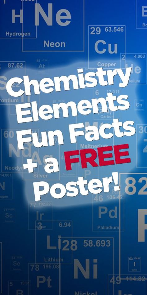 Do you have budding chemists in your classroom? Catch their attention with these fun facts about the elements found in everyday life and get a FREE poster of the periodic table. Available only on Ward's World! Chemistry Elements, The Periodic Table, Free Poster, Facts About, Chemistry, Everyday Life, Periodic Table, Fun Facts, Blog Posts