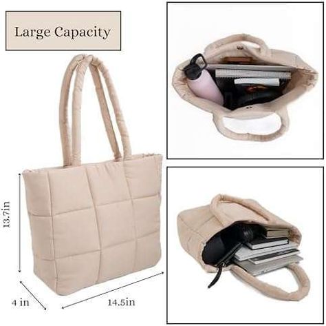 Custom Puffer Tote Bag - Water Resistant Puffer Bag for Women - Cream Color Puffy Tote Bag for Women - Quilted Tote Bag Used as Diaper Bag, Gym Bag &, Handbags for Women Amazon FBA Supplier Check more at https://www.packagingeye.com/product/custom-puffer-tote-bag-water-resistant-puffer-bag-for-women-cream-color-puffy-tote-bag-for-women-quilted-tote-bag-used-as-diaper-bag-gym-bag-handbags-for-women-amazon-fba-supplier Puffy Tote Bags, Puffer Tote Bag, Puffer Bag, Quilted Tote Bags, Amazon Fba, Quilted Totes, Custom Products, Bag For Women, Cream Color