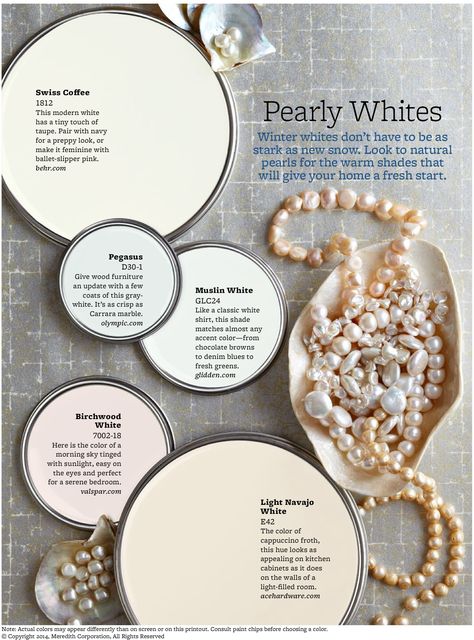 Pearly whites. Swiss coffee is one of my faves. Neutral Paint Color, Kitchen Wall Colors, Neutral Paint Colors, Bedroom Remodel, Neutral Paint, Pallet Painting, Interior Paint Colors, Remodel Bedroom, Paint Schemes