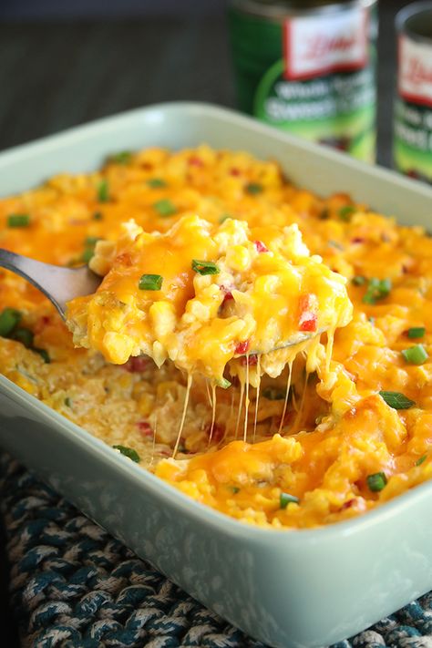 Ultimate Cheesy Corn and Rice Casserole Corn And Rice Casserole, Casserole Thanksgiving, Corn And Rice, Corn Rice, Cheesy Rice, Cheesy Corn, Rice Casserole Recipes, Mexican Corn, Thanksgiving Recipe