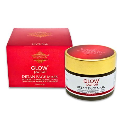 GlowPotion™ De-tan Face Mask Unique tan-removal face pack for men and women reduces Acne, White heads & Black heads, and also treats skin irritations, sunburns, and other breakouts. This is an absolute anti-pollution essential which keeps your skin protected from varied challenges https://bestindian.co.in/products/glowpotion%e2%84%a2-detan-face-mask #GlowPotion #GlowPotionFaceMask #BestIndian #BestIndianLuxuries #BestIndianCosmetics #facedetox #skindetox #detoxskin #detan #detanmask #facep... Tan Removal Face Pack, Face Detox, Face P, Black Heads, Tan Removal, Face Pack, Skin Detox, Tan Face, Glowing Complexion