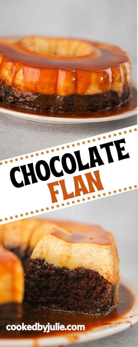 Chocoflan Cake Recipe, Easy Chocoflan Recipe, Flancocho Recipe, Chocolate Flan Recipe, Creamy Flan, Chocoflan Cake, Impossible Cake, Flan Recipe Easy, Chocoflan Recipe