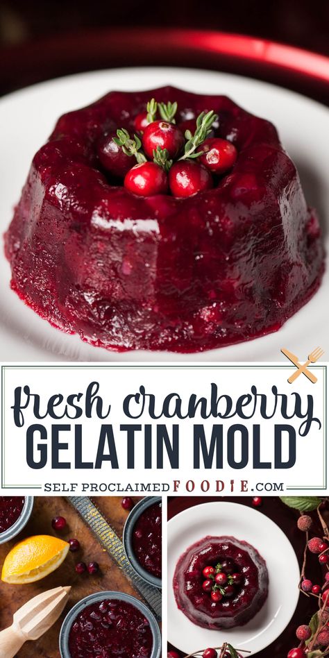 The Kitchen Cranberry Mold, Cranberry Sauce Mold, Cranberry Mold Recipes, Cranberry Jello Mold Thanksgiving Recipe, Jello Mold Recipes Thanksgiving, Cranberry Mold Recipes Thanksgiving, Cranberry Gelatin Recipes, Cranberry Mold, Bistro Ideas