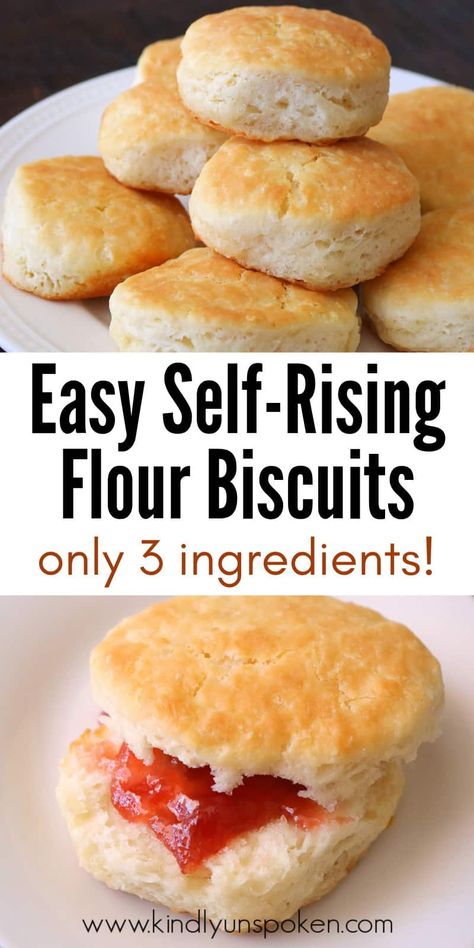 Non Buttermilk Biscuits, Bread Flour Biscuits, Homemade Buiscits Recipes No Buttermilk, Easy Homemade Busicuts Recipe, Homemade Biscuits Self Rising Flour, Homemade Biscuits With Milk, Self Rising Bread Recipes, Biscuit Recipe Self Rising Flour, Easy Biscuit Recipe Without Buttermilk