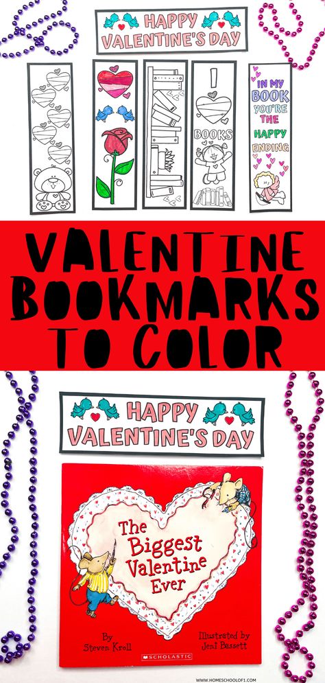 6 Free Printable Valentine Bookmarks to Color Printable Valentine Bookmarks, Valentine Bookmarks, Bookmarks To Color, Letterhead Paper, Valentines Bookmarks, Free Bookmarks, Free Printable Bookmarks, Valentine Gifts For Kids, Disney Valentines