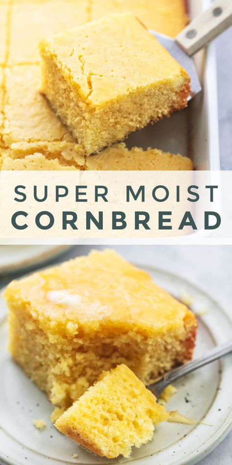 Delicious Cornbread Recipe, Best Cornbread For Chili, Cornbread Recipe Cheese, Wet Cornbread Recipe, How To Make Moist Cornbread, Cornbread Recipe With Corn Flour, Cornbread Recipe With Honey, Cornbread Recipe For Chili, Cornbread With Condensed Milk