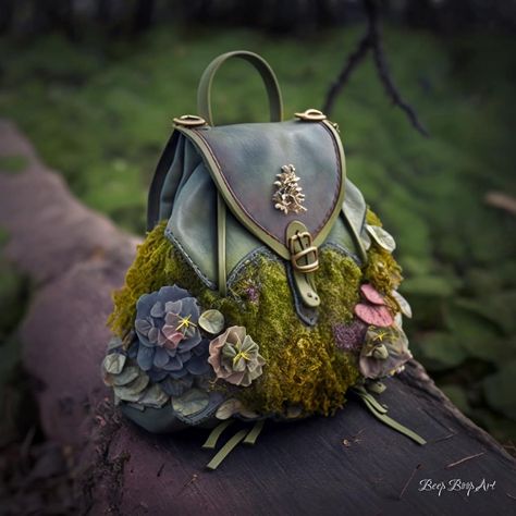 Ren Faire Purse, Fairy Backpack, Festival Purse, Fairy Pouch, Victorian Crafts, Magic Bag, Unique Backpacks, Fairy Clothes, Unique Purses