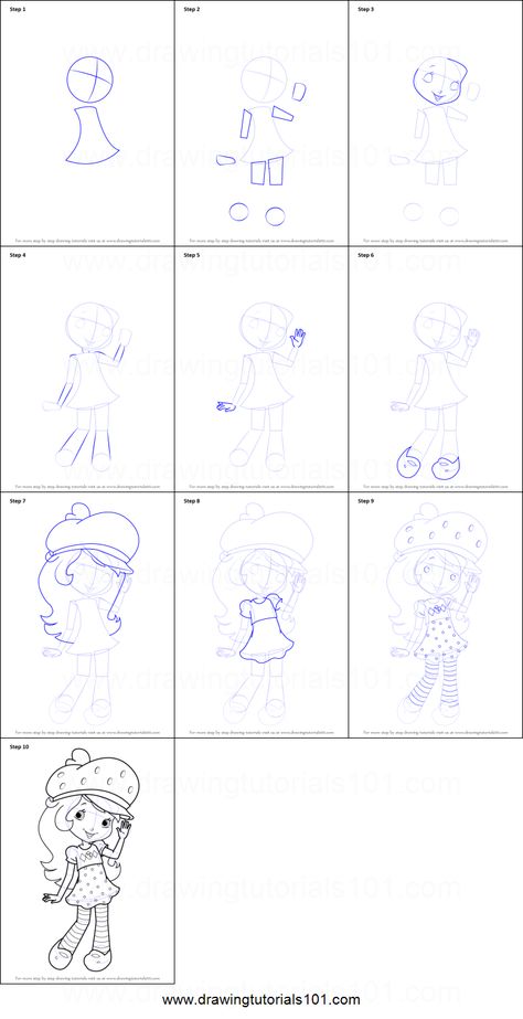 Strawberry Shortcake is the lead protagonist of the series and she is the 'unofficial' princess of the Starwberryland Draw Strawberry Shortcake, How To Draw Wolverine, Draw Strawberry, Teen Gohan, Christian Drawings, Strawberry Shortcake Cartoon, Cartoon Body, Drawing Superheroes, Drawing Sheet