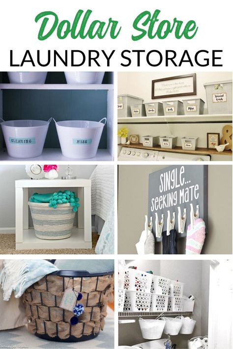 Dollar Store Bins, Diy Farmhouse Ideas, Farmhouse Style Dining Room, Laundry Room Hacks, Dollar Tree Organization, Dollar Store Diy Organization, Dining Room Cozy, Kitchen Organization Diy, Dollar Store Hacks